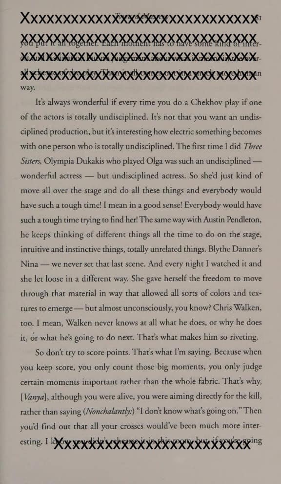 The beauty of undisciplined actor